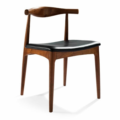 Elbow chair, Hans Wegner/ Dark brown - MANU Wooden Collection