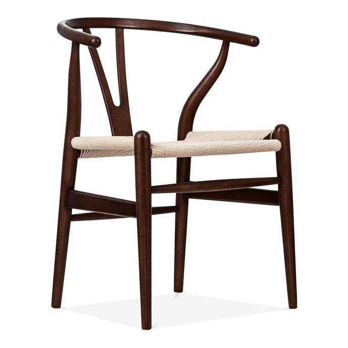 Hans Wegner, Wishbone chair / Dark brown wood - MANU Wooden Collection