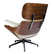 Load image into Gallery viewer, Lounge armchair/ White with roosewood - MANU Wooden Collection
