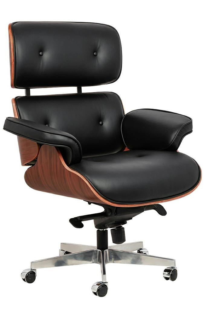 Office Lounge chair/ Rosewood - MANU Wooden Collection